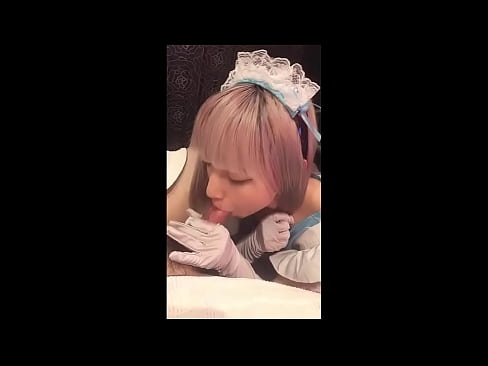 ❤️ Японский идол [mayuka], костюм французской горничной, часть 1, минет и дрочка с лосьоном Русское порно у нас ❤